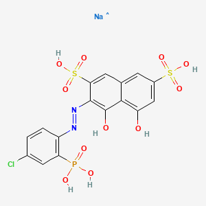 2,7-Naphthalenedisulfonic acid,3-[(4-chloro-2-phosphonophenyl)azo]-4,5-dihydroxy-, disodium salt