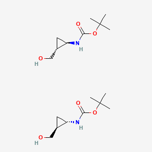 tert-butyl N-[(1S,2S)-2-(hydroxymethyl)cyclopropyl]carbamate;tert-butyl N-[(1R,2R)-2-(hydroxymethyl)cyclopropyl]carbamate