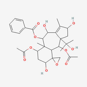 9-Deacetyl-9-benzoyl-10-debenzoyl-4beta,20-epoxytaxchinin A