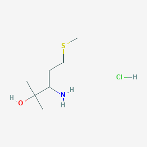 molecular formula C7H18ClNOS B15130024 (R)-3-Amino-2-methyl-5-(methylthio)pentan-2-ol hydrochloride 