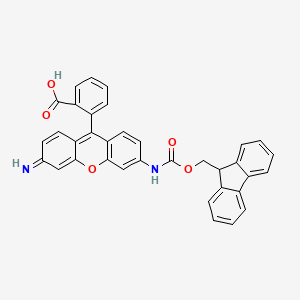 molecular formula C35H24N2O5 B15130059 N-Fmoc rhodamine 110 