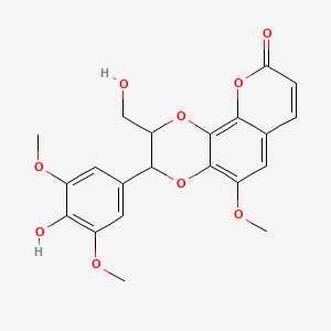 molecular formula C21H20O9 B15130096 Aquillochin 