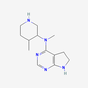 6,7-Dihydro-N-methyl-N-[(3R,4R)-4-methyl-3-piperidinyl]-5H-pyrrolo[2,3-d]pyrimidin-4-amine