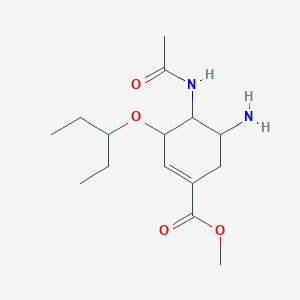 Methyl 4-acetamido-5-amino-3-pentan-3-yloxycyclohexene-1-carboxylate