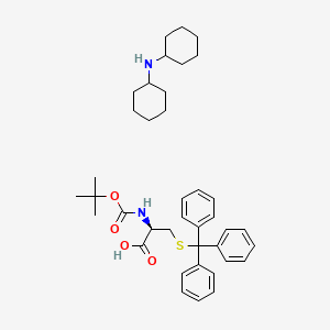 molecular formula C39H52N2O4S B1513016 Dicyclohexylamine (R)-2-((tert-butoxycarbonyl)amino)-3-(tritylthio)propanoate CAS No. 26988-59-0