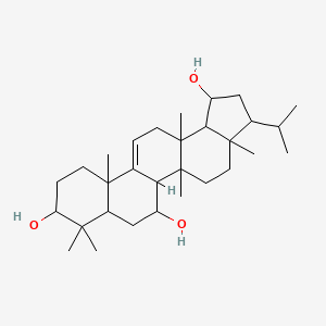 molecular formula C30H50O3 B15130167 3beta,7beta,19alpha-Trihydroxy-5alpha-arbor-9(11)-ene 