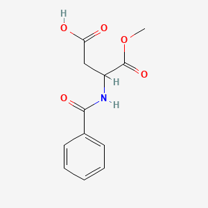 molecular formula C12H13NO5 B15130207 Benzoyl-L-aspartic acid alpha-methyl ester 