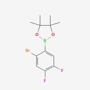 molecular formula C12H14BBrF2O2 B1513025 2-Bromo-4,5-difluorophenylboronic acid pinacol ester 