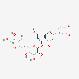 2-(3,4-Dimethoxyphenyl)-7-methoxy-5-[(6-O-beta-D-xylopyranosyl-beta-D-glucopyranosyl)oxy]-4H-1-benzopyran-4-one