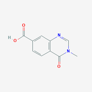 molecular formula C10H8N2O3 B1513029 3-Methyl-4-oxo-3,4-dihydro-7-quinazolinecarboxylic acid CAS No. 1060817-67-5