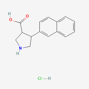 (+/-)-Trans-4-(2-naphthyl)-pyrrolidine-3-carboxylic acid, HCl