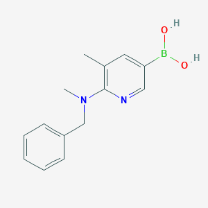 molecular formula C14H17BN2O2 B1513033 6-(Benzyl(methyl)amino)-5-methylpyridin-3-ylboronic acid 