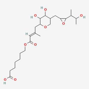 7-[(E)-4-[3,4-dihydroxy-5-[[3-(3-hydroxybutan-2-yl)oxiran-2-yl]methyl]oxan-2-yl]-3-methylbut-2-enoyl]oxyheptanoic acid