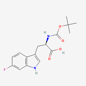 molecular formula C16H19FN2O4 B15130343 Boc-6-Fluoro-D-tryptophan 