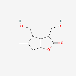 3,4-Bis(hydroxymethyl)-5-methyl-3,3a,4,5,6,6a-hexahydrocyclopenta[b]furan-2-one