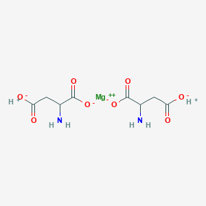 magnesium;2-aminobutanedioate;hydron