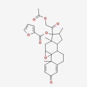 21-Acetyloxy Deschloromometasone Furoate 9,11-Epoxide