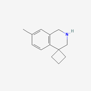 molecular formula C13H17N B1513045 7'-Methyl-2',3'-dihydro-1'h-spiro[cyclobutane-1,4'-isoquinoline] 