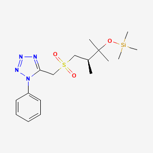 5-(2R,3-Dimethyl-3-trimethylsilanyloxy-butane-1-sulfonylmethyl)-1-phenyl-1H-tetrazole