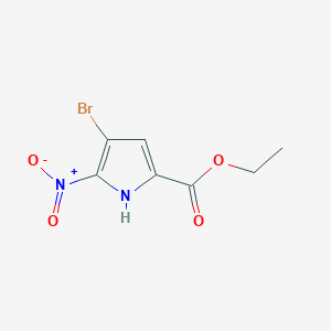 molecular formula C7H7BrN2O4 B1513046 Ethyl 4-bromo-5-nitro-1h-pyrrole-2-carboxylate 