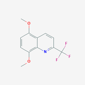 molecular formula C12H10F3NO2 B1513047 5,8-Dimethoxy-2-(trifluoromethyl)quinoline 