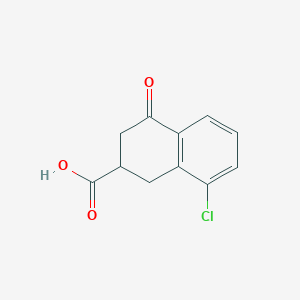 8-chloro-4-oxo-2,3-dihydro-1H-naphthalene-2-carboxylic acid