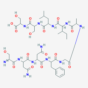 molecular formula C43H68N12O16 B15130482 H-Ser-asn-asn-phe-gly-ala-ile-leu-ser-ser-OH 