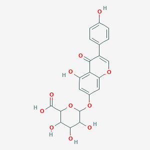 (2S,3S,4S,5R)-3,4,5-Trihydroxy-6-[5-hydroxy-3-(4-hydroxyphenyl)-4-oxochromen-7-yl]oxyoxane-2-carboxylic acid