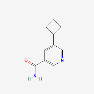 molecular formula C10H12N2O B1513052 5-Cyclobutylnicotinamide 