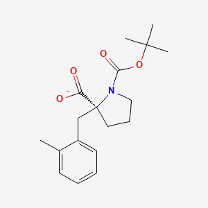 1,2-Pyrrolidinedicarboxylic acid, 2-[(2-methylphenyl)methyl]-, 1-(1,1-dimethylethyl) ester, (2S)-