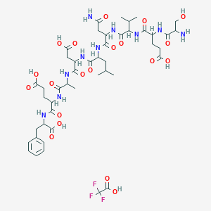 molecular formula C46H67F3N10O20 B15130526 (Asn670,leu671)-amyloid beta/A4 protein precursor770 (667-675) 