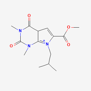 methyl 1,3-dimethyl-7-(2-methylpropyl)-2,4-dioxo-4aH-pyrrolo[2,3-d]pyrimidin-7-ium-6-carboxylate