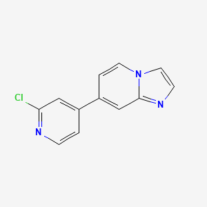 molecular formula C12H8ClN3 B1513054 7-(2-Chloro-pyridin-4-yl)-imidazo[1,2-a]pyridine 