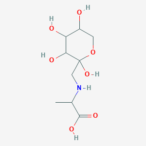 2-[(2,3,4,5-Tetrahydroxyoxan-2-yl)methylamino]propanoic acid