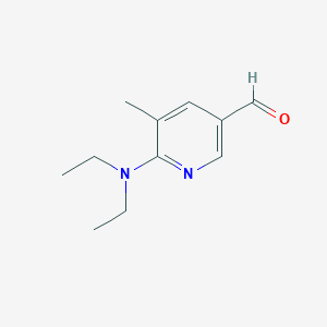 molecular formula C11H16N2O B1513056 6-(Diethylamino)-5-methylnicotinaldehyde 