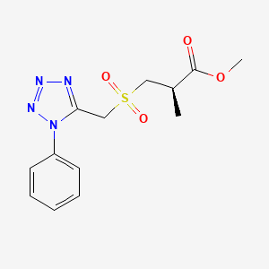 2R-Methyl-3-(1-phenyl-1H-tetrazol-5-ylmethanesulfonyl)-propionic acid methyl ester