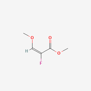 molecular formula C5H7FO3 B15130601 2-Propenoic acid, 2-fluoro-3-methoxy-, methyl ester, (E)-(9CI) 