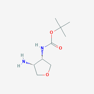 molecular formula C9H18N2O3 B1513061 Tert-butyl cis-4-aminotetrahydrofuran-3-ylcarbamate 