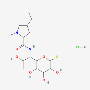 4-ethyl-N-[2-hydroxy-1-(3,4,5-trihydroxy-6-methylsulfanyloxan-2-yl)propyl]-1-methylpyrrolidine-2-carboxamide;hydrochloride