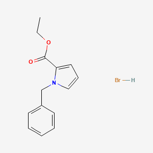 molecular formula C14H16BrNO2 B15130623 Ethyl 1-benzyl-1H-pyrrole-2-carboxylate hydrobromide 