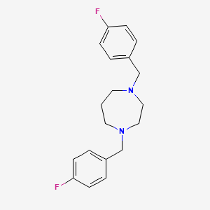 molecular formula C19H22F2N2 B15130624 1,4-Bis-(4-fluoro-benzyl)-[1,4]diazepane 