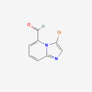 molecular formula C8H5BrN2O B1513065 3-Bromoimidazo[1,2-a]pyridine-5-carbaldehyde 