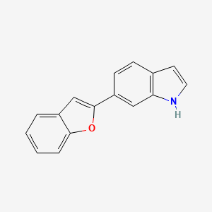 molecular formula C16H11NO B15130691 6-Benzofuran-2-YL-1H-indole CAS No. 885273-43-8