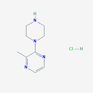 molecular formula C9H15ClN4 B15130701 2-Methyl-3-(piperazin-1-yl)pyrazine hydrochloride 