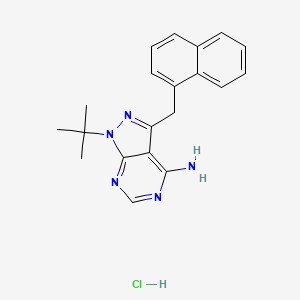 1-tert-butyl-3-(naphthalen-1-ylmethyl)pyrazolo[3,4-d]pyrimidin-4-amine;hydrochloride