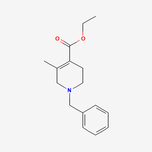 4-Pyridinecarboxylic acid, 1,2,3,6-tetrahydro-5-methyl-1-(phenylmethyl)-, ethyl ester