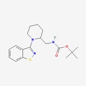 tert-Butyl ((1-(benzo[d]isothiazol-3-yl)piperidin-2-yl)methyl)carbamate