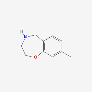 molecular formula C10H13NO B15130790 8-Methyl-2,3,4,5-tetrahydro-1,4-benzoxazepine 