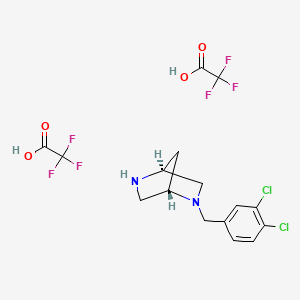 (1s,4s)-2-(3,4-Dichlorobenzyl)-2,5-diaza-bicyclo[2.2.1]heptane ditrifluoroacetic acid