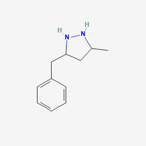 1H-Pyrazole, 3-methyl-5-(phenylmethyl)-